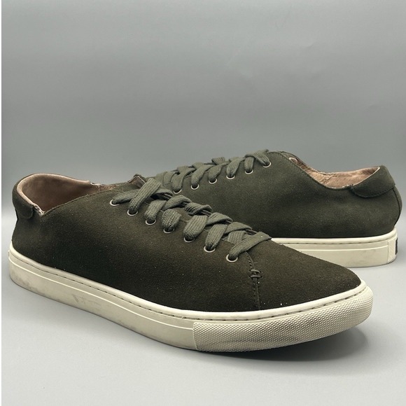 Polo Ralph Lauren Other - Polo Ralph Lauren Jermain Olive Green Suede Low Top Casual Shoes - Men's Size 13